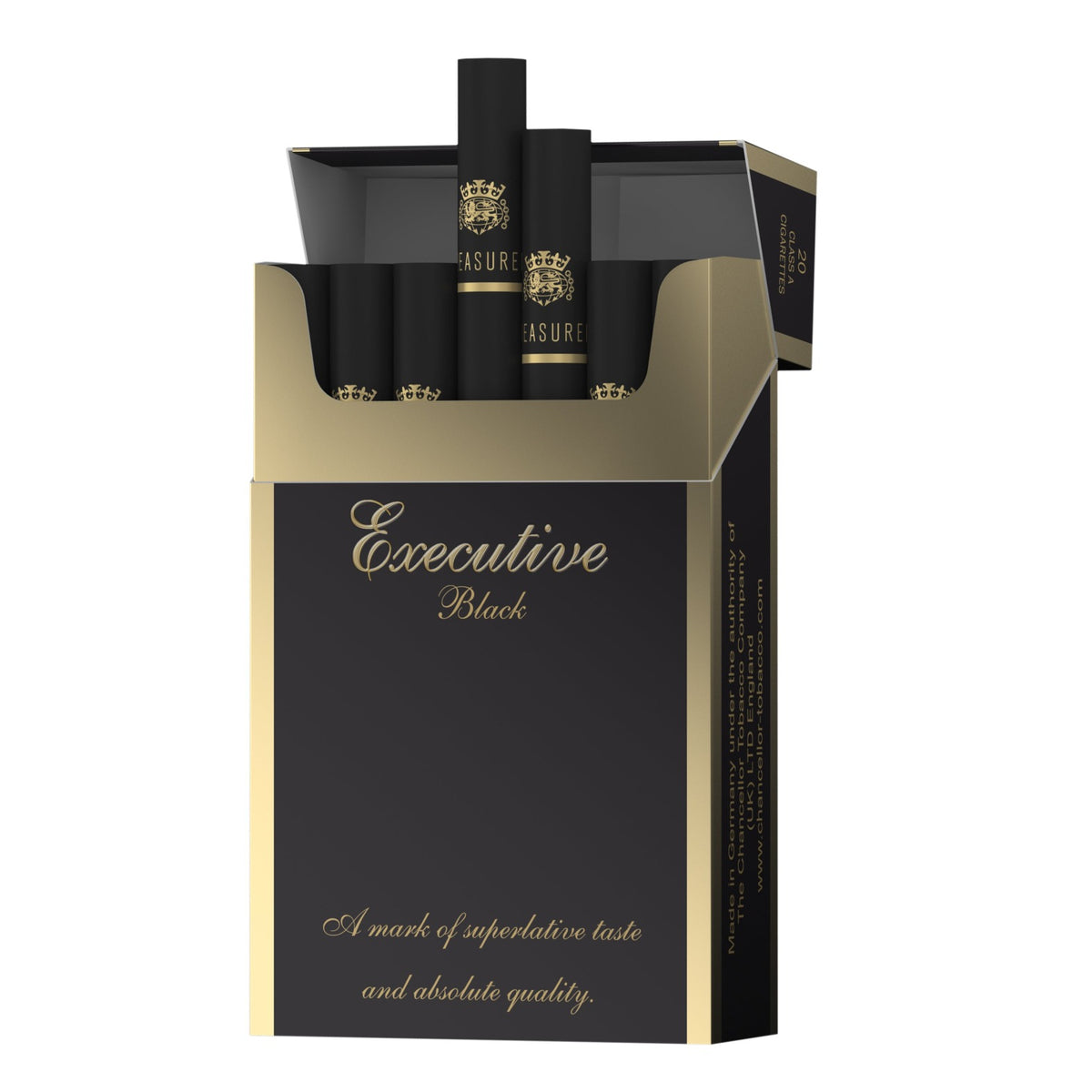 all black cigarette Treasurer London Executive Black all black cigarette Treasurer London Executive Black