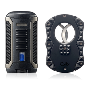 Colibri Quasar Cigar Cutter + Apex Lighter