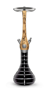 Wookah Hookah Mastercut Striped Black Grom